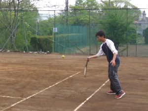 テニス中